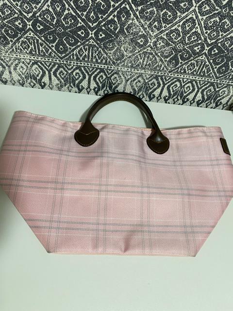 【美品】Herve Chapelier チェック柄 トート ハンドバッグ ピンク < ブランド  【美品】Herve Chapelier チェック柄 トート ハンドバッグ ピンク < ブランドの