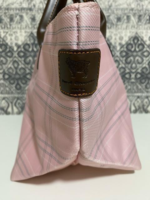 【美品】Herve Chapelier チェック柄 トート ハンドバッグ ピンク < ブランド  【美品】Herve Chapelier チェック柄 トート ハンドバッグ ピンク < ブランドの