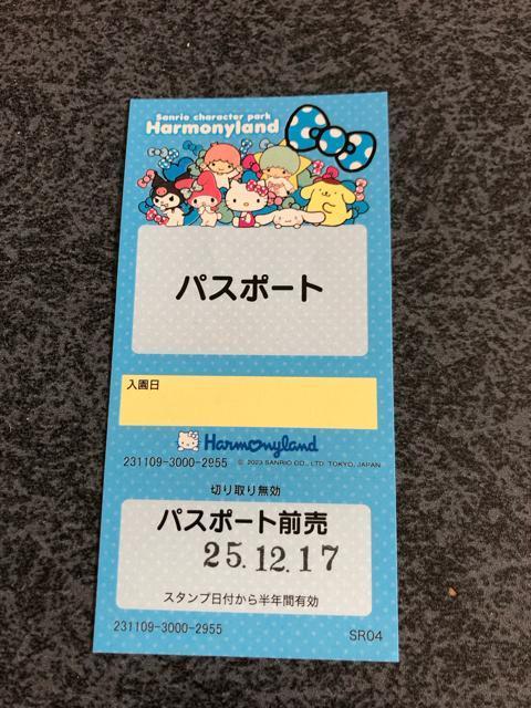 サンリオハーモニーランド大分県 パスポート 1枚 < チケット/金券 サンリオハーモニーランド大分県 パスポート 1枚 < チケット/金券の