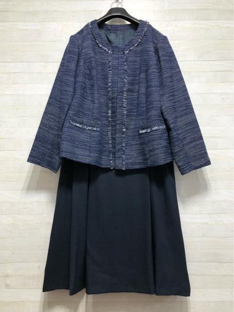 新品☆5L♪紺系ツイード調セレモニースーツ♪入学式卒業式にも♪☆R186 < 女性ファッション 新品☆5L♪紺系ツイード調セレモニースーツ♪入学式卒業式にも♪☆R186 < 女性ファッションの