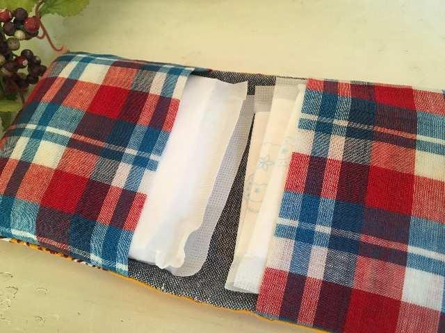 ハンドメイド*バンダナ柄黄色ペイズリーサニタリーポーチ < 女性ファッション  ハンドメイド*バンダナ柄黄色ペイズリーサニタリーポーチ < 女性ファッションの