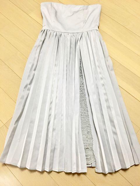 ラグナグレーレースプリーツオケージョンベアドレスワンピース < ブランド ラグナグレーレースプリーツオケージョンベアドレスワンピース < ブランドの