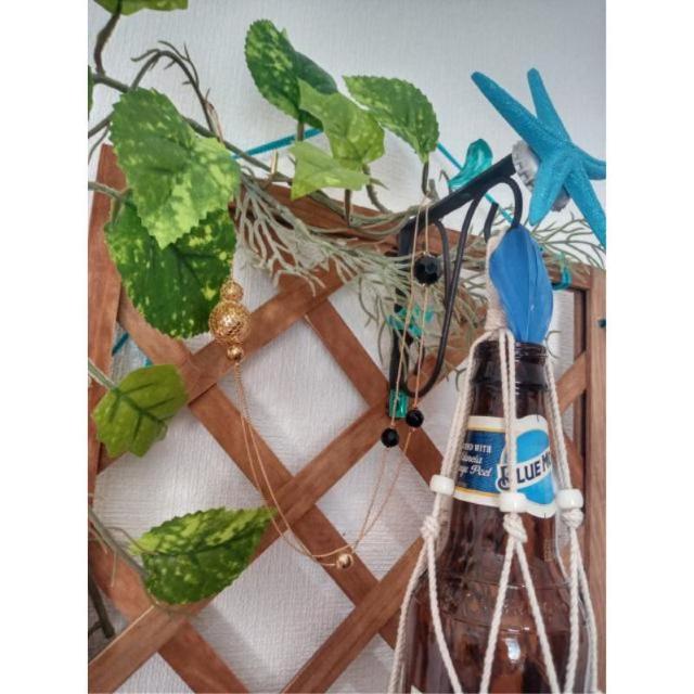LEDライト アクセサリーかけやキーフック☆ブルームーンビール瓶 < ペット/手芸/園芸  LEDライト アクセサリーかけやキーフック☆ブルームーンビール瓶 < ペット/手芸/園芸の