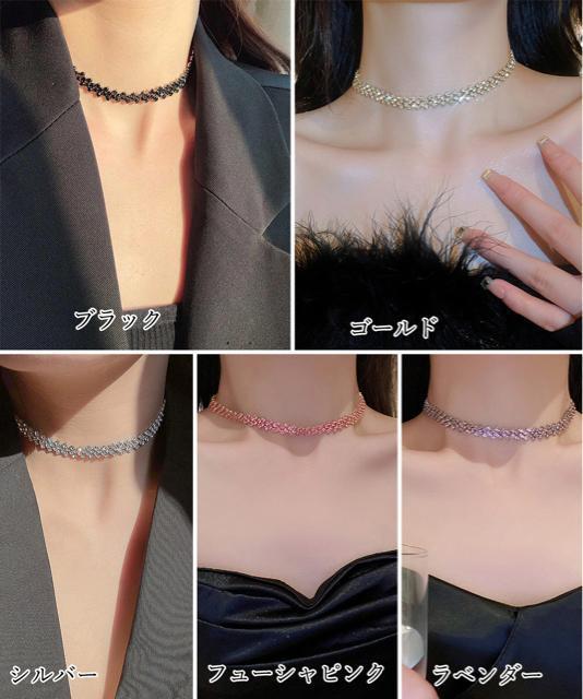 送料無料 新品 キラキラ ラインストーンネックレス 人気 < 女性アクセサリー/時計  送料無料 新品 キラキラ ラインストーンネックレス 人気 < 女性アクセサリー/時計の