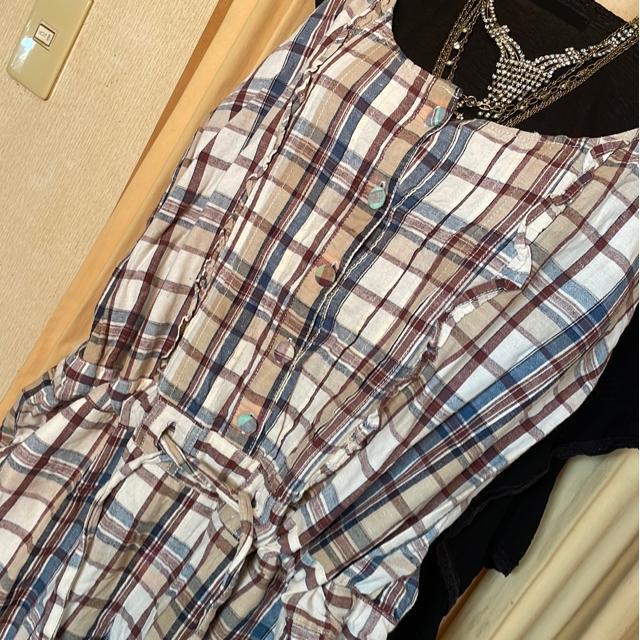 チェック柄 オールインワン < 女性ファッション  チェック柄 オールインワン < 女性ファッションの