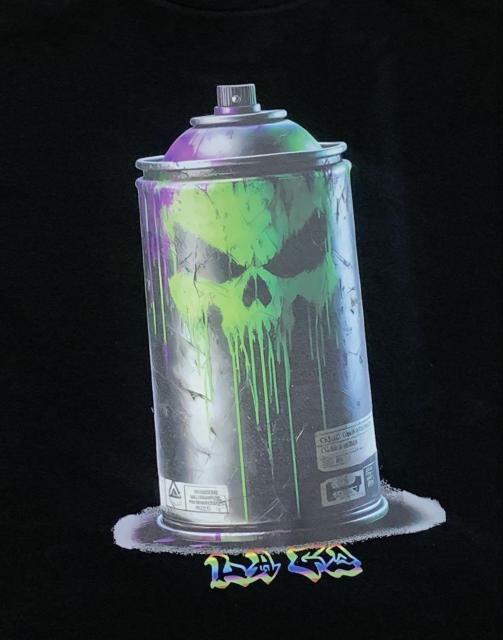 新品 LAG2 Street Wear Spray Can グラフェティ 黒 L < 男性ファッション 新品 LAG2 Street Wear Spray Can グラフェティ 黒 L < 男性ファッションの