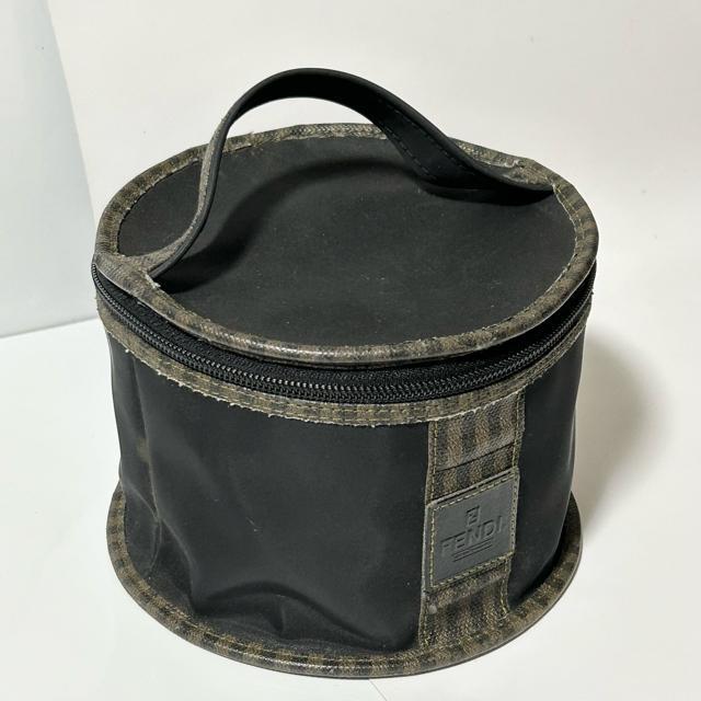 FENDI �t�F���f�B ���B���e�[�W �y�J�� PVC ���U�[ �o�j�e�B �o�b�O �~�j�n���h �u���E�� �u���b�N �V���o�[���� �� �u�����h�� 