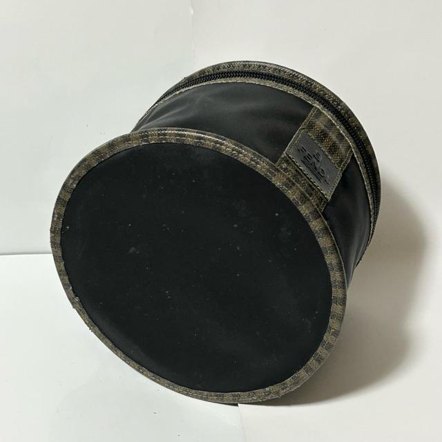 FENDI �t�F���f�B ���B���e�[�W �y�J�� PVC ���U�[ �o�j�e�B �o�b�O �~�j�n���h �u���E�� �u���b�N �V���o�[���� �� �u�����h�� 