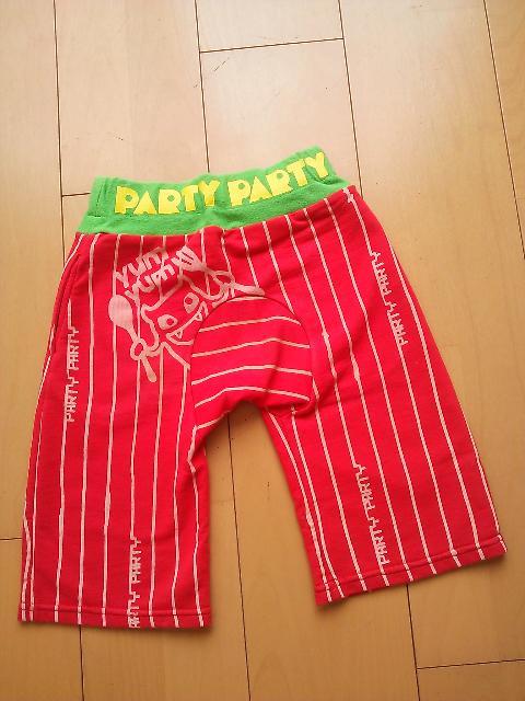 中古ハーフパンツ120赤partyparty < ブランド  中古ハーフパンツ120赤partyparty < ブランドの