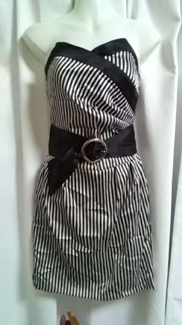 (ム)Ft・ストライプベア ミニドレス < 女性ファッション  (ム)Ft・ストライプベア ミニドレス  < 女性ファッションの