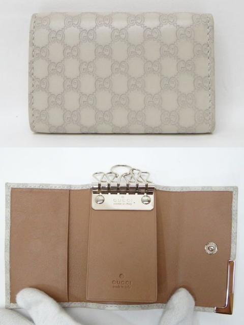 GUCCI �O�b�` �}�C�N���O�b�`�V�} ���U�[ 6�A�L�[�P�[�X �A�C�{���[�y���������z �� �u�����h�� 