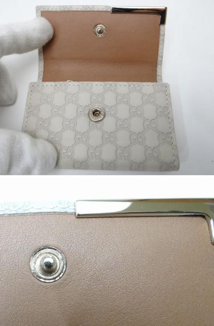 GUCCI �O�b�` �}�C�N���O�b�`�V�} ���U�[ 6�A�L�[�P�[�X �A�C�{���[�y���������z �� �u�����h�� 