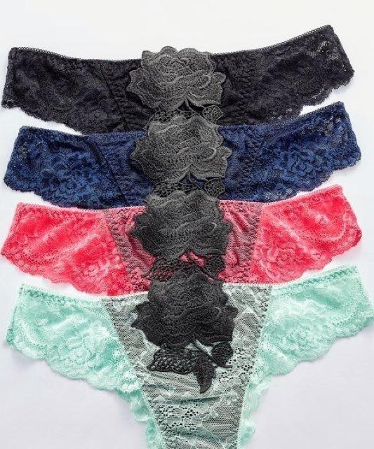 Lサイズ4枚組バラ刺繍モチーフ!素敵!高貴品格レース!Tバックショーツ!高品質! < 女性ファッション  Lサイズ4枚組バラ刺繍モチーフ!素敵!高貴品格レース!Tバックショーツ!高品質!  < 女性ファッションの