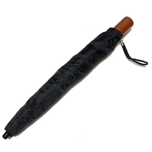 【超美品】2段折りたたみ傘/使用時全長61cm/骨組み8本/壊れにくい/ブラック < 男性ファッション  【超美品】2段折りたたみ傘/使用時全長61cm/骨組み8本/壊れにくい/ブラック < 男性ファッションの