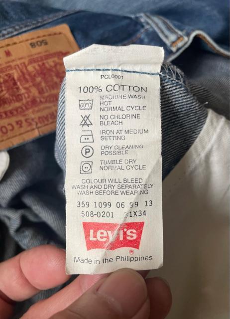 LEVI‘S リーバイス 99年フィリピン製 希少 508デニム W31x L34 ヴィンテージ  インディゴデニム 紙パッチ < ブランド  LEVI‘S リーバイス 99年フィリピン製 希少 508デニム W31x L34 ヴィンテージ  インディゴデニム 紙パッチ < ブランドの
