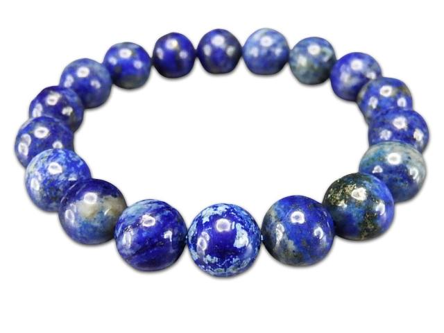 ラピスラズリ約10mm強天然石ブレスレット9月12月の誕生石幸運のお守り石 < 男性アクセサリー/時計  ラピスラズリ約10mm強天然石ブレスレット9月12月の誕生石幸運のお守り石  < 男性アクセサリー/時計の