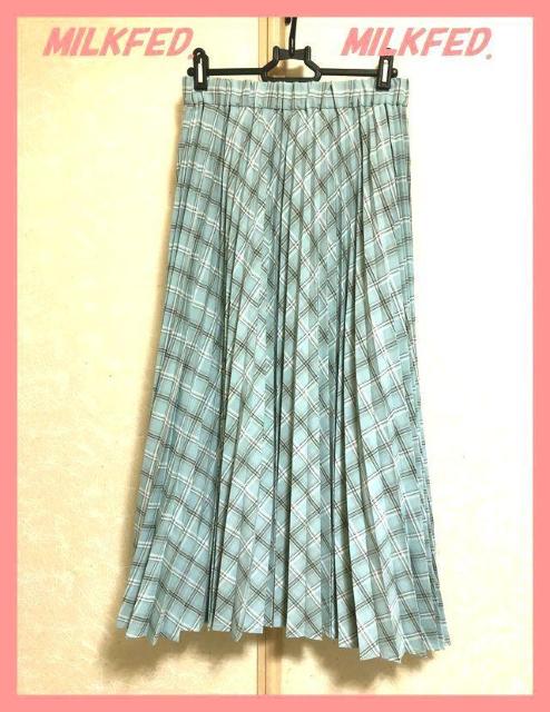 ☆ミルクフェド☆超美品☆完売チェックプリーツフレアロングスカート☆ < ブランド ☆ミルクフェド☆超美品☆完売チェックプリーツフレアロングスカート☆ < ブランドの