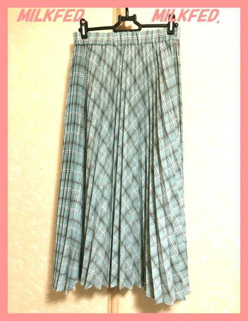 ☆ミルクフェド☆超美品☆完売チェックプリーツフレアロングスカート☆ < ブランド ☆ミルクフェド☆超美品☆完売チェックプリーツフレアロングスカート☆ < ブランドの