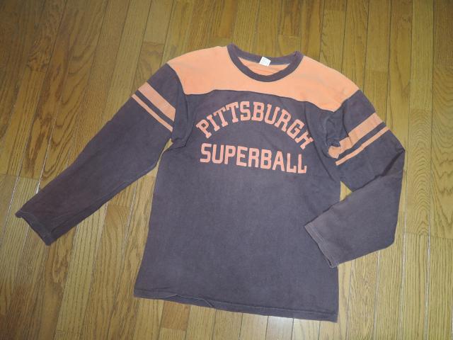 THE FLAT HEAD フラットヘッド フットボール ロンTシャツ M 茶系 カットソー 長袖Tシャツ < ブランド THE FLAT HEAD フラットヘッド フットボール ロンTシャツ M 茶系 カットソー 長袖Tシャツ < ブランドの