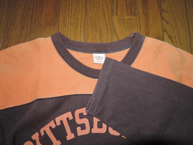 THE FLAT HEAD フラットヘッド フットボール ロンTシャツ M 茶系 カットソー 長袖Tシャツ < ブランド THE FLAT HEAD フラットヘッド フットボール ロンTシャツ M 茶系 カットソー 長袖Tシャツ < ブランドの