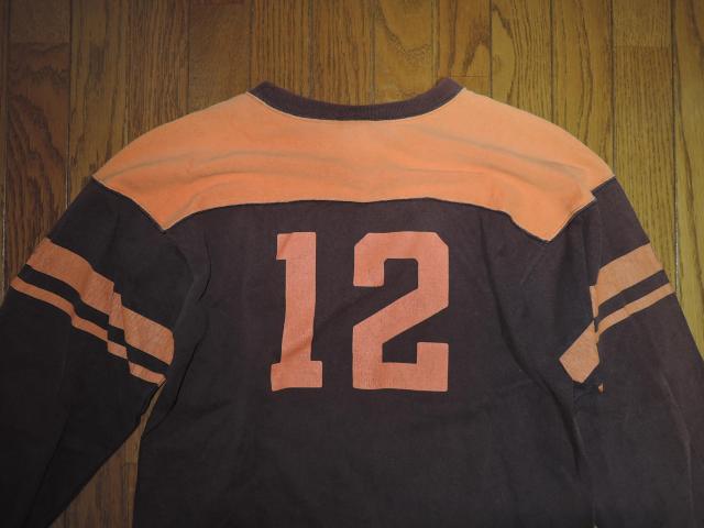 THE FLAT HEAD フラットヘッド フットボール ロンTシャツ M 茶系 カットソー 長袖Tシャツ < ブランド THE FLAT HEAD フラットヘッド フットボール ロンTシャツ M 茶系 カットソー 長袖Tシャツ < ブランドの