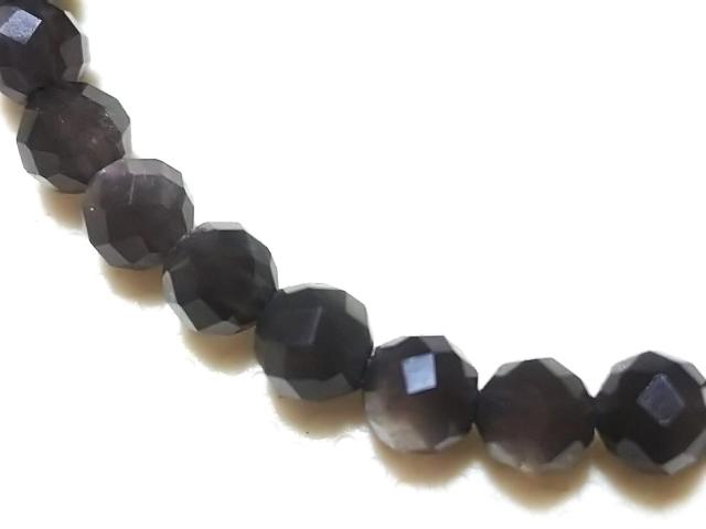 天然石★シルバーオプシディアン 4mm64面カット 半連 < 女性アクセサリー/時計 天然石★シルバーオプシディアン 4mm64面カット 半連 < 女性アクセサリー/時計の