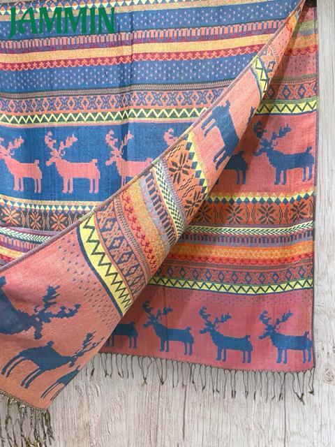 トナカイ柄ストール アジアン スカート エスニック ヒッピー < 女性ファッション トナカイ柄ストール アジアン スカート エスニック ヒッピー < 女性ファッションの