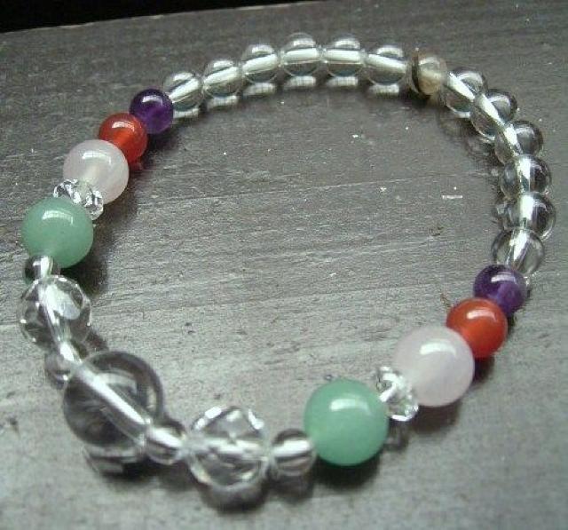 即決☆カット水晶xアベンチュリンxローズクォーツxアメジスト < 男性アクセサリー/時計 即決☆カット水晶xアベンチュリンxローズクォーツxアメジスト < 男性アクセサリー/時計の