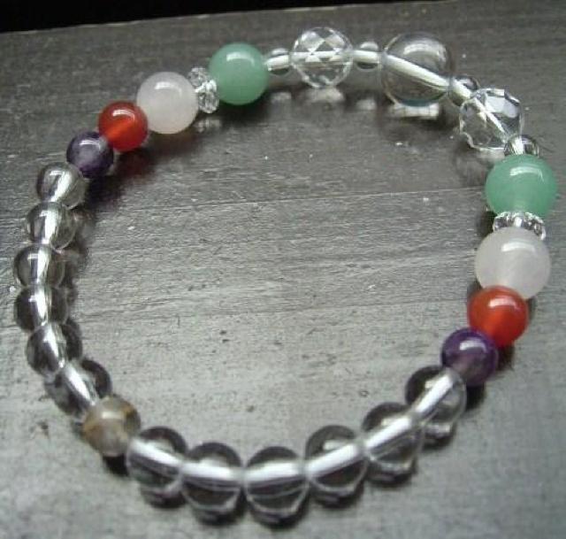 即決☆カット水晶xアベンチュリンxローズクォーツxアメジスト < 男性アクセサリー/時計 即決☆カット水晶xアベンチュリンxローズクォーツxアメジスト < 男性アクセサリー/時計の