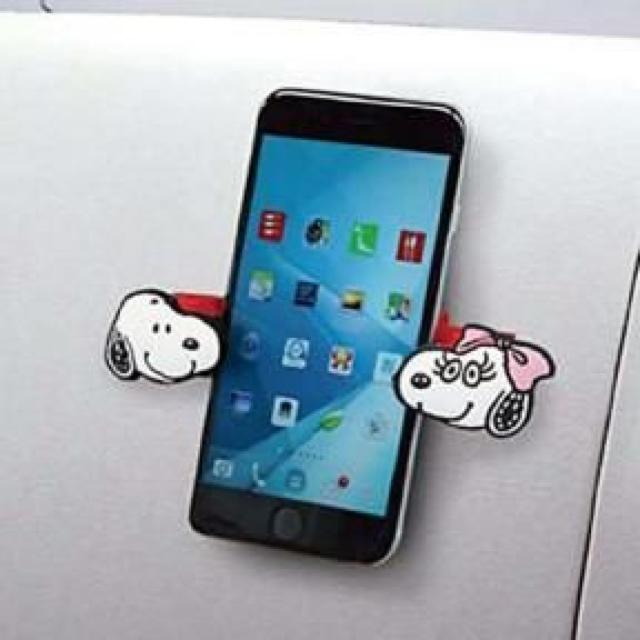 【スヌーピー&ベル】可愛い♪縦向き.横向き両方自由自在♪スマホキャッチ < 自動車/バイク 【スヌーピー&ベル】可愛い♪縦向き.横向き両方自由自在♪スマホキャッチ < 自動車/バイク