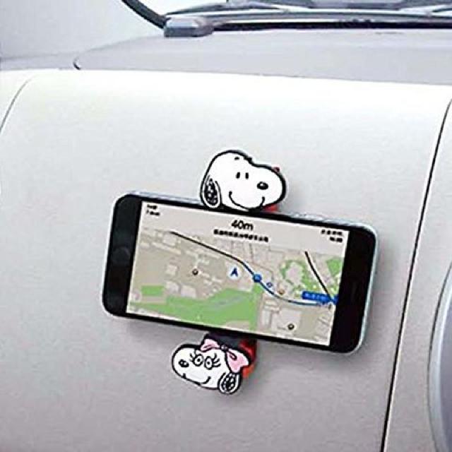 【スヌーピー&ベル】可愛い♪縦向き.横向き両方自由自在♪スマホキャッチ < 自動車/バイク 【スヌーピー&ベル】可愛い♪縦向き.横向き両方自由自在♪スマホキャッチ < 自動車/バイク