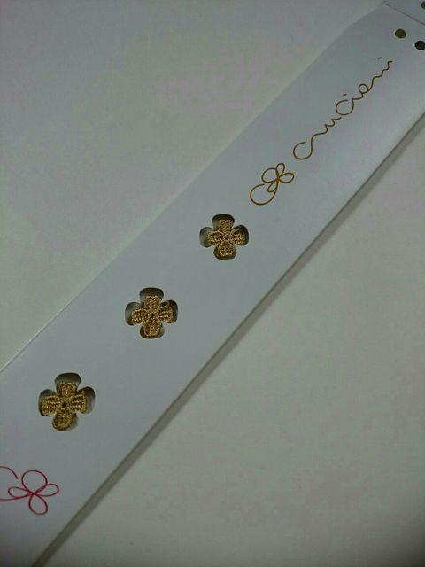 Cruciani/クルチアーニ☆刺繍ブレスレット★クローバー☆未使用 < ブランド Cruciani/クルチアーニ☆刺繍ブレスレット★クローバー☆未使用 < ブランドの