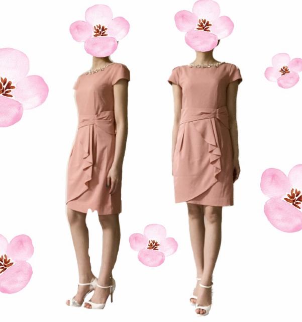 キャバパーティー〓襟元キラキラビジュー付ワンピースドレス〓ピンク(M)美品〓 < 女性ファッション キャバパーティー〓襟元キラキラビジュー付ワンピースドレス〓ピンク(M)美品〓 < 女性ファッションの