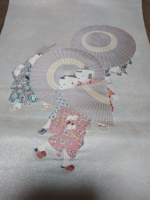 USED、リメイク、作家物、六通の袋帯、「傘」 < 女性ファッション  USED、リメイク、作家物、六通の袋帯、「傘」 < 女性ファッションの