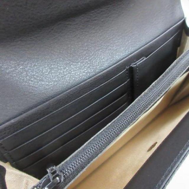 新品未使用 長財布 財布 ブラック × ゴールド 本革 < 男性ファッション  新品未使用 長財布 財布 ブラック × ゴールド 本革 < 男性ファッションの