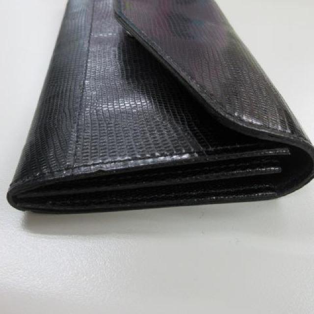 新品未使用 長財布 財布 ブラック × ゴールド 本革 < 男性ファッション  新品未使用 長財布 財布 ブラック × ゴールド 本革 < 男性ファッションの