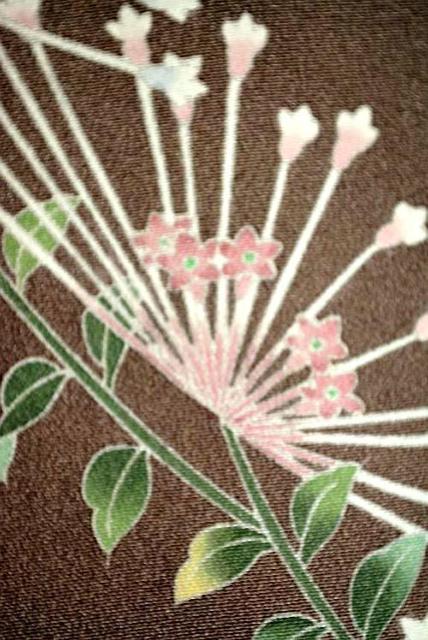 【最高峰】【未使用品】十日町友禅作家【阿部佳雪】草花文 茶筅 色留袖 身丈155.5cm 裄丈63cm T3424 < 女性ファッション  【最高峰】【未使用品】十日町友禅作家【阿部佳雪】草花文 茶筅 色留袖 身丈155.5cm 裄丈63cm T3424 < 女性ファッションの