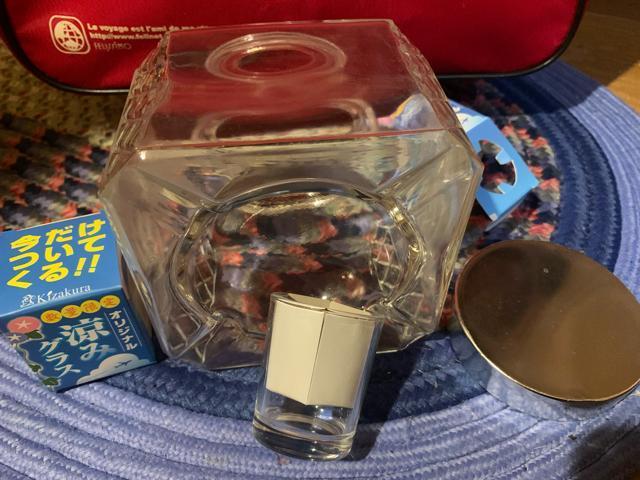 JAPAN製 アンティーク灰皿兼物入れ收納+日本酒グラス2個 中新古 送料無料 < インテリア/ライフ  JAPAN製 アンティーク灰皿兼物入れ收納+日本酒グラス2個 中新古 送料無料  < インテリア/ライフの