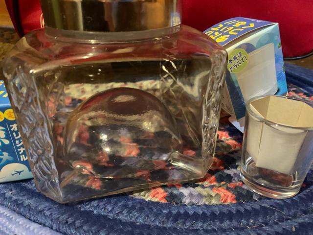 JAPAN製 アンティーク灰皿兼物入れ收納+日本酒グラス2個 中新古 送料無料 < インテリア/ライフ  JAPAN製 アンティーク灰皿兼物入れ收納+日本酒グラス2個 中新古 送料無料 < インテリア/ライフの