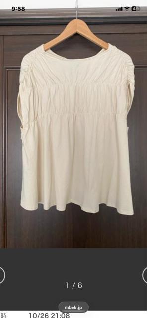 */新品未使用/classicalELF/シルケット加工シャーリングトップス/2Way前後/* < 女性ファッション  */新品未使用/classicalELF/シルケット加工シャーリングトップス/2Way前後/*  < 女性ファッションの