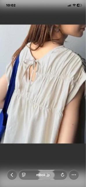 */新品未使用/classicalELF/シルケット加工シャーリングトップス/2Way前後/* < 女性ファッション  */新品未使用/classicalELF/シルケット加工シャーリングトップス/2Way前後/* < 女性ファッションの