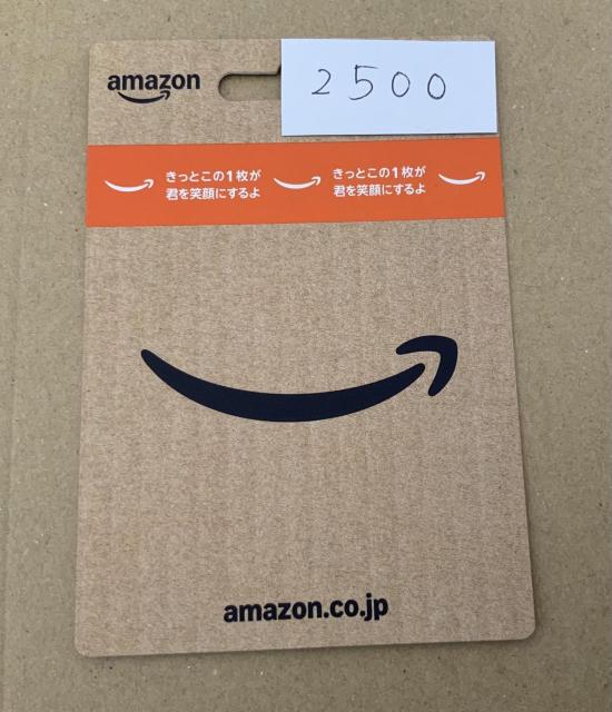 Amazon�M�t�g�J�[�h�@2500�~���@�~�j���^�[������  �� �`�P�b�g/������ 