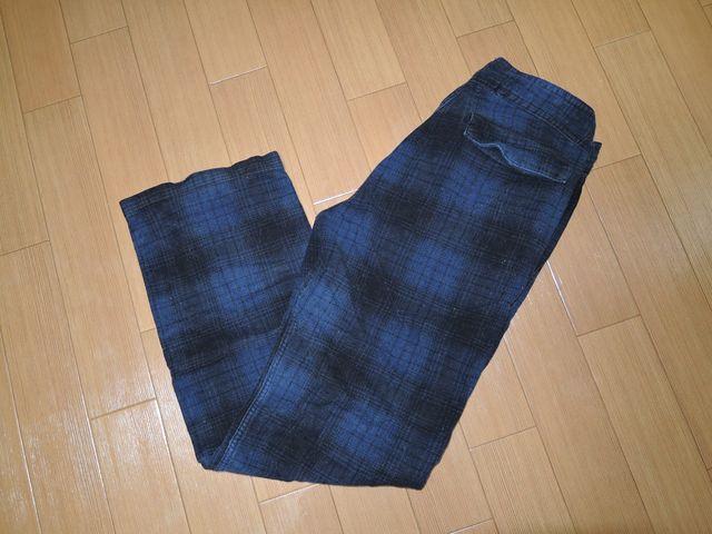 TMTチェック柄イージーパンツS青系ネル系ティーエムティー < ブランド  TMTチェック柄イージーパンツS青系ネル系ティーエムティー < ブランドの