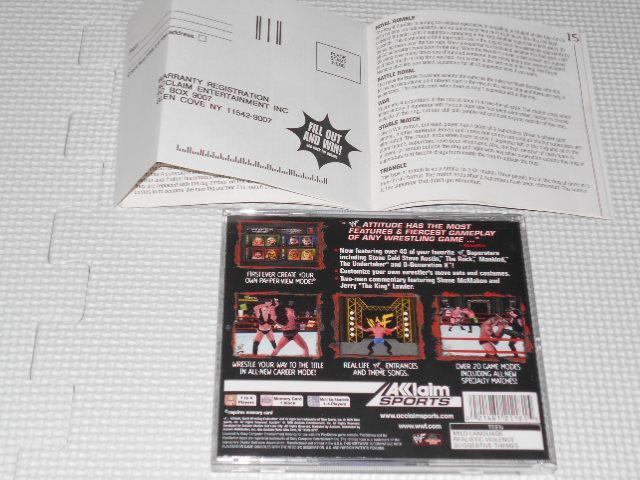 PS★WWF ATTITUDE 海外版 北米版 ハガキ付 < ゲーム本体/ソフト  PS★WWF ATTITUDE 海外版 北米版 ハガキ付 < ゲーム本体/ソフトの