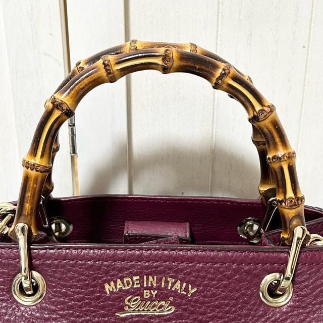 極美品 GUCCI グッチ バンブー ショッパー 2WAY バッグ < ブランド  極美品 GUCCI グッチ バンブー ショッパー 2WAY バッグ < ブランドの