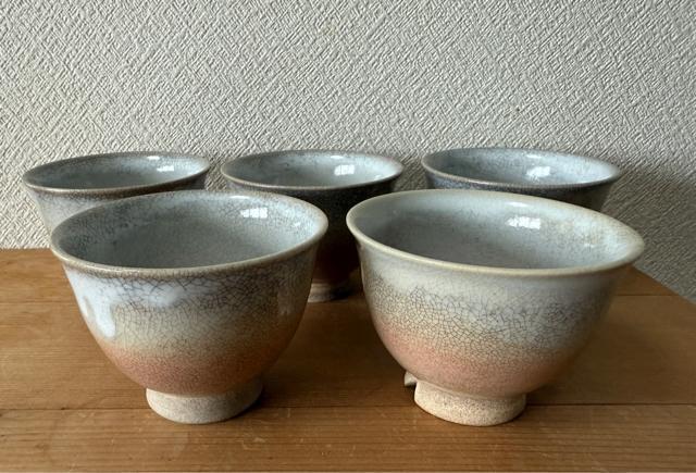 萩焼 湯飲み5個セット < インテリア/ライフ  萩焼 湯飲み5個セット  < インテリア/ライフの