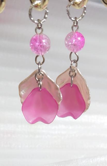 ハンドメイド♪使い方色々!ツインアクセサリーチャーム【パーツなし】夏アクセに☆花びらピンク < ペット/手芸/園芸 ハンドメイド♪使い方色々!ツインアクセサリーチャーム【パーツなし】夏アクセに☆花びらピンク < ペット/手芸/園芸の