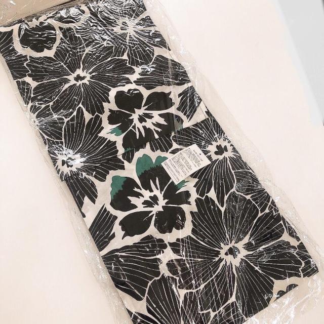 ◆新品!!浴衣3点セット◆ブラック×花柄F★作り帯腰ひも付き♪ < 女性ファッション ◆新品!!浴衣3点セット◆ブラック×花柄F★作り帯腰ひも付き♪ < 女性ファッションの