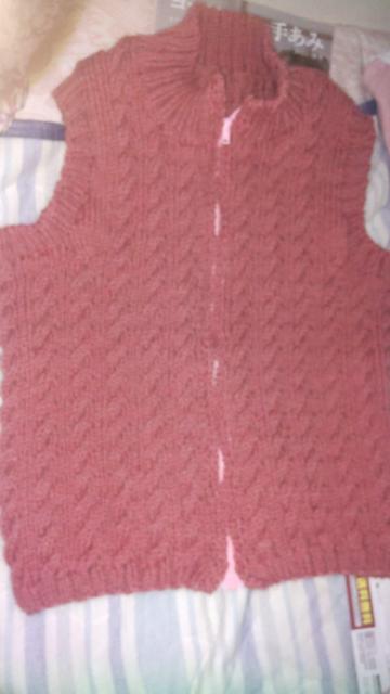 手編みのジップアップベスト? < 女性ファッション  手編みのジップアップベスト?  < 女性ファッションの