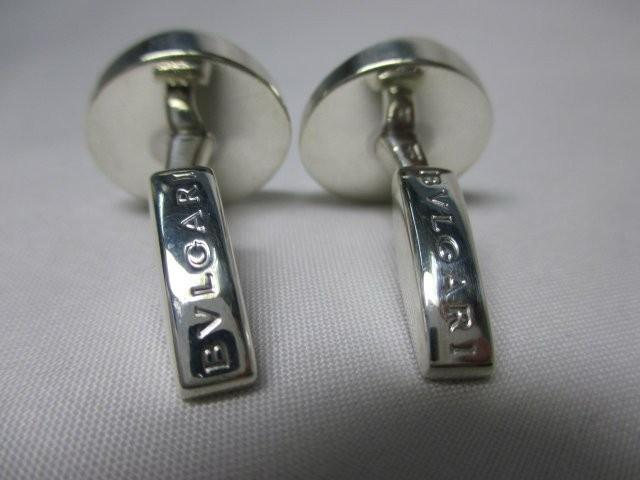 美品 BVLGARI ブルガリ カフスボタン シルバー SV925 Ag925 メンズアクセサリー 本物 < ブランド 美品 BVLGARI ブルガリ カフスボタン シルバー SV925 Ag925 メンズアクセサリー 本物 < ブランドの